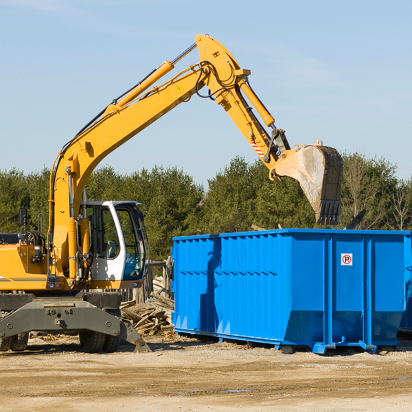 what are the rental fees for a residential dumpster in West Chesterfield
